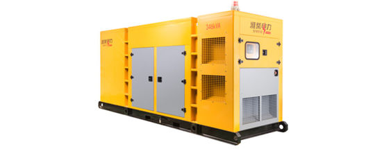 Unité de production de gaz de 33 KVA à 1375 KVA avec refroidissement du ventilateur-radiateur perdu